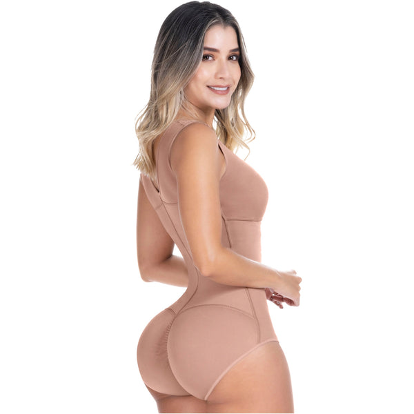 SONRYSE 056BF | Panty Bodysuit Shapewear with Built-in Bra | Postpartum and Daily Use | Powernet