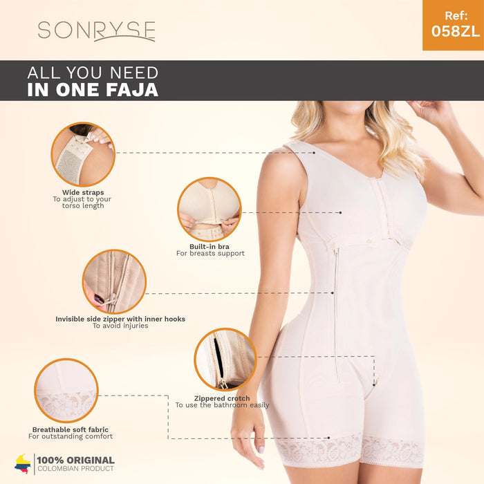 SONRYSE 058BF | Colombian Shapewear | Postpartum | Post Surgery Stage 2 Fajas Colombianas