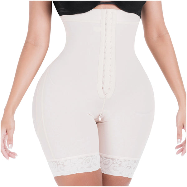 SONRYSE 072BF | Fajas Colombianas Tummy Control Butt Lifting Shapewear Shorts | Daily Use | Powernet