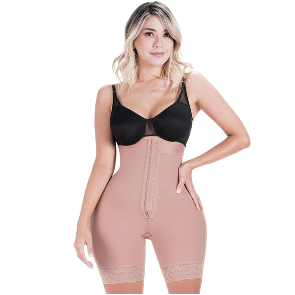 SONRYSE 072BF | Fajas Colombianas Tummy Control Butt Lifting Shapewear Shorts | Daily Use | Powernet