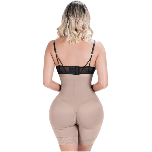 SONRYSE 073ZF | Fajas Colombianas High Waisted Shapewear Shorts | Daily Use Butt Lifting Garment | Powernet