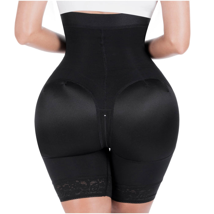 SONRYSE 073ZF | Fajas Colombianas High Waisted Shapewear Shorts | Daily Use Butt Lifting Garment | Powernet