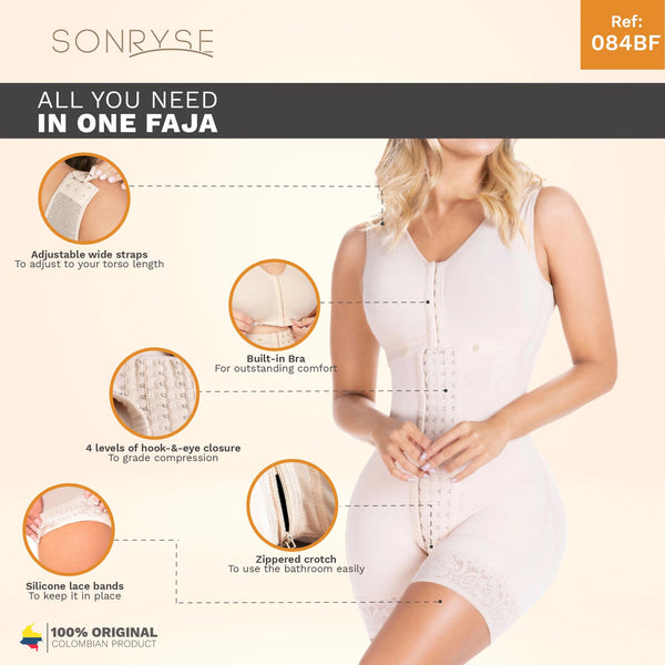 SONRYSE 084BF | Dress Nightout Shapewear Bodysuit | Postpartum | Post Surgery