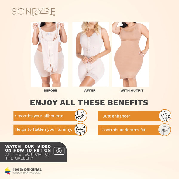 SONRYSE 084BF | Dress Nightout Shapewear Bodysuit | Postpartum | Post Surgery