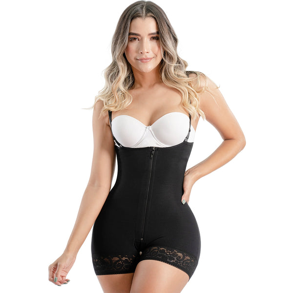 SONRYSE 095ZF | Colombian Butt Lifter Strapless Shapewear Bodysuit | Postpartum and Daily Use | Powernet