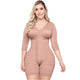 SONRYSE 103BF | Shapewear After Surgery for Women with Built-In Bra | Mid thigh Girdle with Sleeves | Powernet
