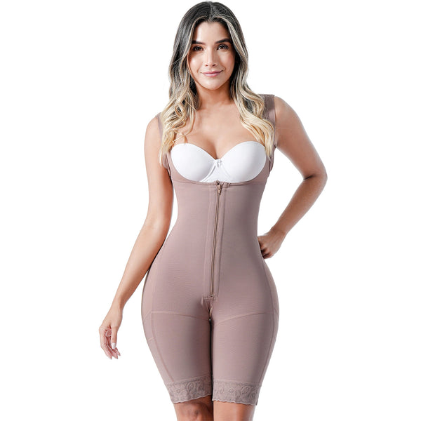 SONRYSE 212ZF | Colombian Shapewear Bodysuit for Women | Postpartum, Post Surgery and Daily Use | Powernet