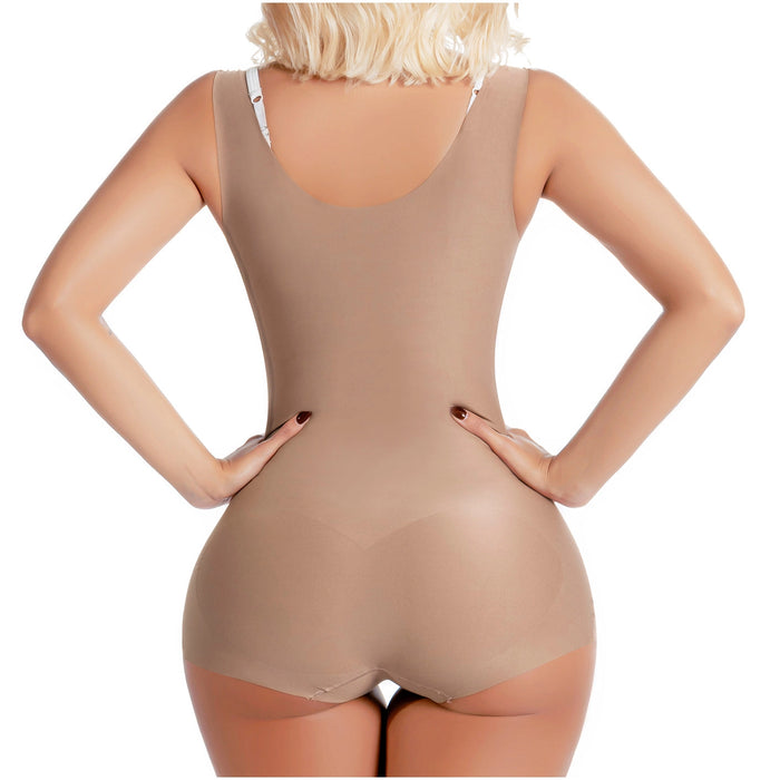 Sonryse SP23NC | Open Bust Daily Use Bodysuit Tummy Control for Women | Ultra light Microfiber
