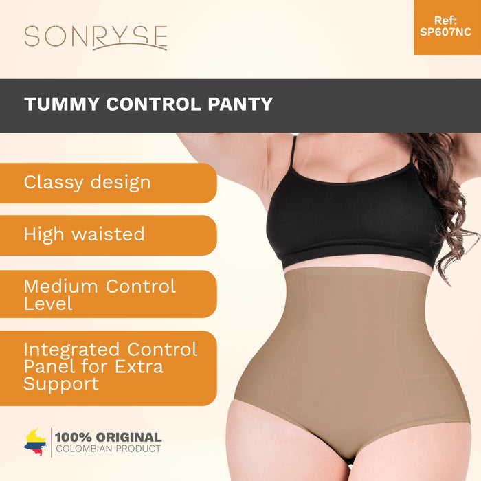 Sonryse SP607NC | 2-Pack | Fajas Colombianas High Waisted Tummy Control Seamless Shapewear Panties