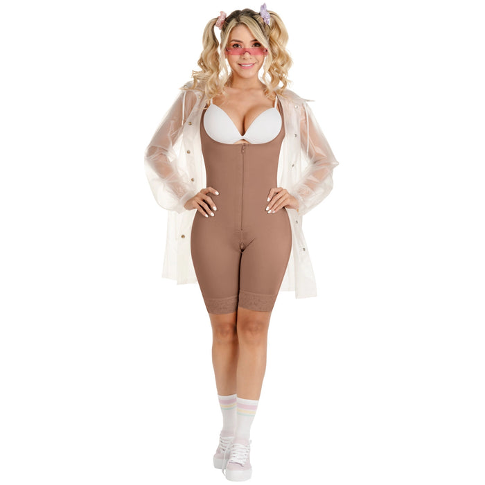 SONRYSE TR97ZF | Colombian Mid-Thigh Open Bust Shapewear | Post Surgery and Daily Use | Triconet