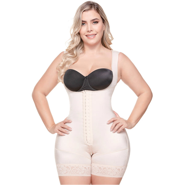 SONRYSE TR211 | Colombian Shapewear Open Bust Bodysuit | Post Surgery Body Shapers | Stage 1 Faja | Triconet