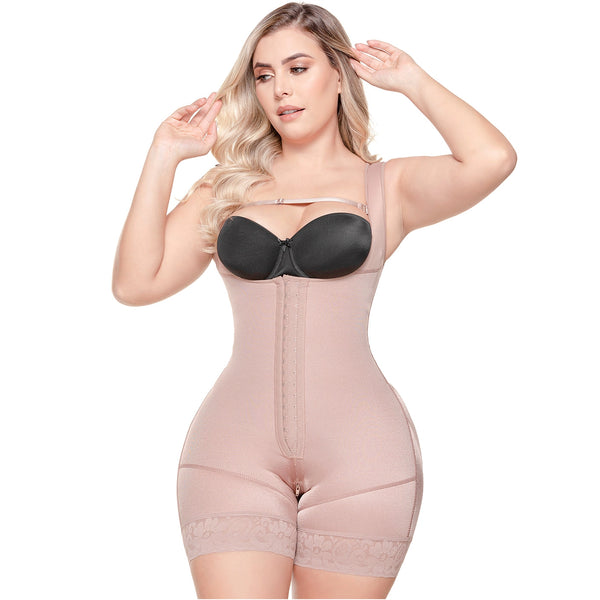 SONRYSE TR211 | Colombian Shapewear Open Bust Bodysuit | Post Surgery Body Shapers | Stage 1 Faja | Triconet