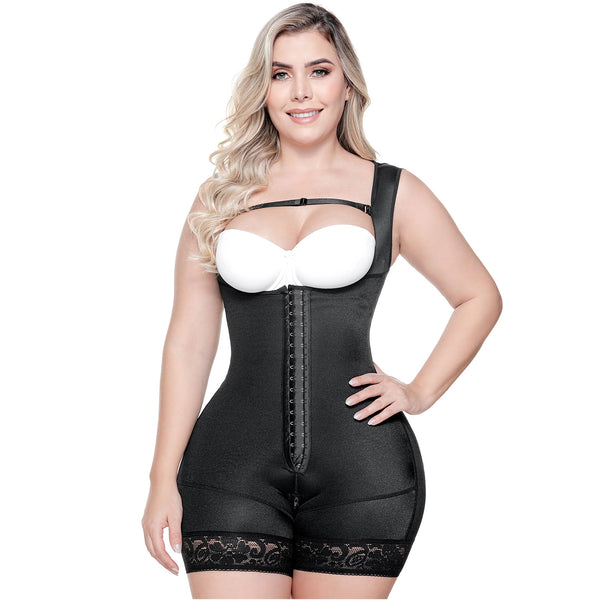 SONRYSE TR211 | Colombian Shapewear Open Bust Bodysuit | Post Surgery Body Shapers | Stage 1 Faja | Triconet