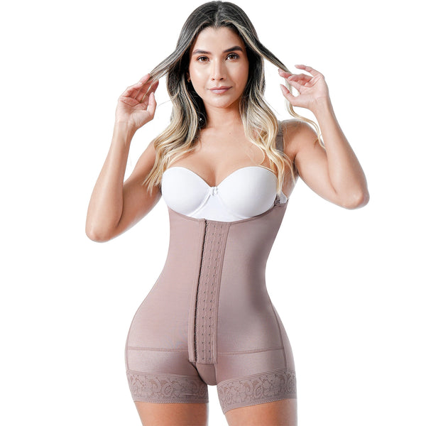 SONRYSE TR66BF | Open Bust Tummy Control Colombian Shapewear for Women | Postpartum Girdle | Triconet