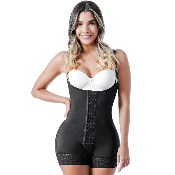 SONRYSE TR66BF | Open Bust Tummy Control Colombian Shapewear for Women | Postpartum Girdle | Triconet