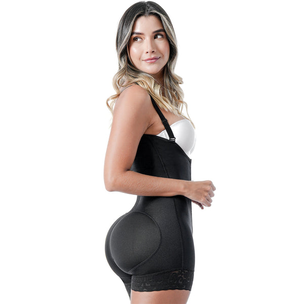 SONRYSE TR66BF | Open Bust Tummy Control Colombian Shapewear for Women | Postpartum Girdle | Triconet