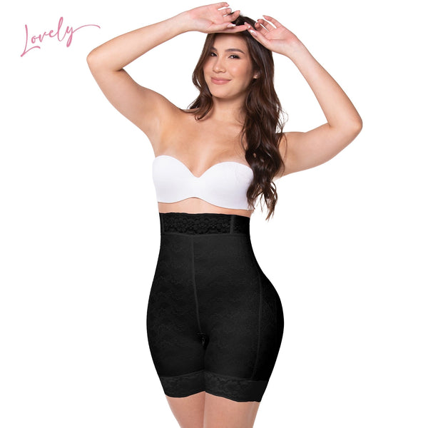 Fajas MYD09326 High Waisted Tummy Control Butt Lifting Shapewear Shorts for Women