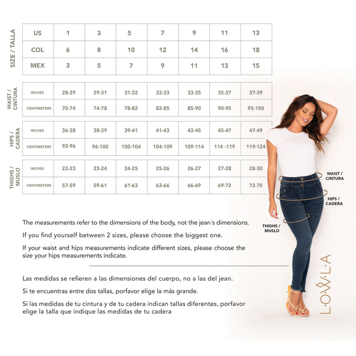 Lowla 242221 | High Rise Colombian Butt Lifter Skinny Jeans For Women