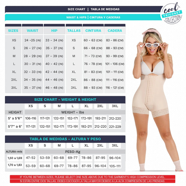 SONRYSE TR66BF | Open Bust Tummy Control Colombian Shapewear for Women | Postpartum Girdle | Triconet