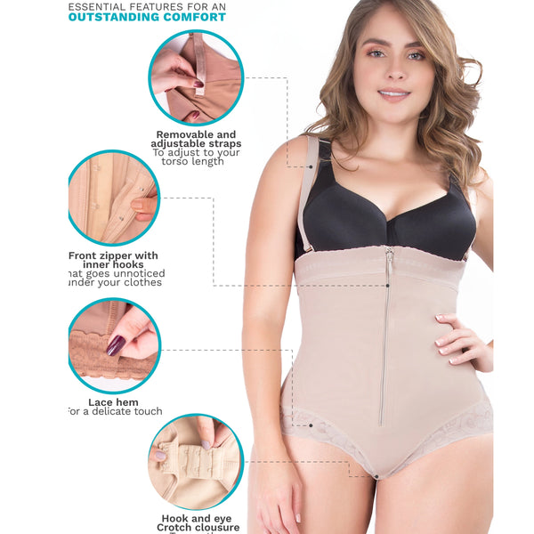 UpLady 6155 | Butt Lifting Strapless Shapewear Bodysuit | Powernet