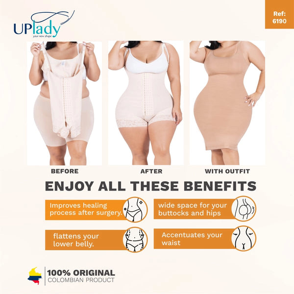 UpLady 6190 | Butt Lifting Curvy High Compression Shapewear | Powernet