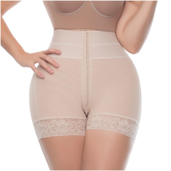 UpLady 6198 | Butt Lifter Tummy Control High Waisted Mid Thigh Shaper Shorts | Powernet