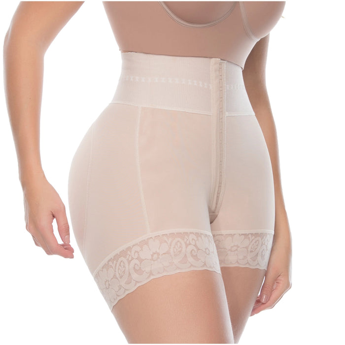 UpLady 6198 | Butt Lifter Tummy Control High Waisted Mid Thigh Shaper Shorts | Powernet