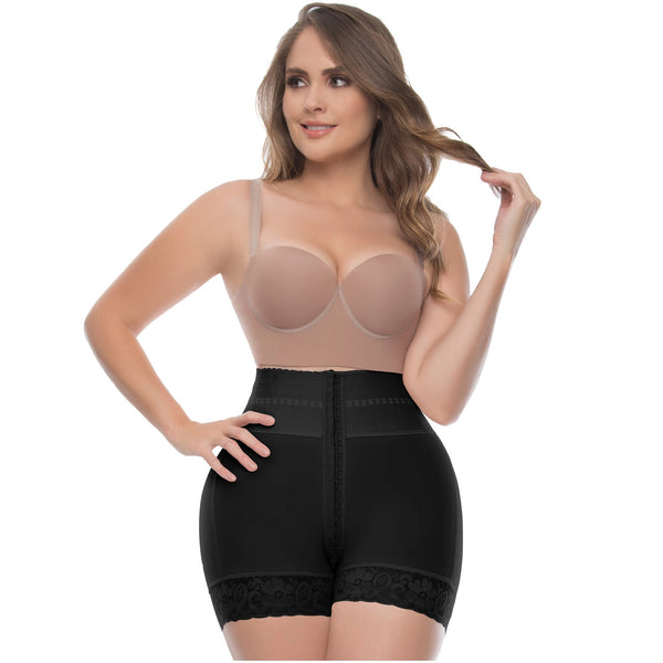 UpLady 6198 | Butt Lifter Tummy Control High Waisted Mid Thigh Shaper Shorts | Powernet