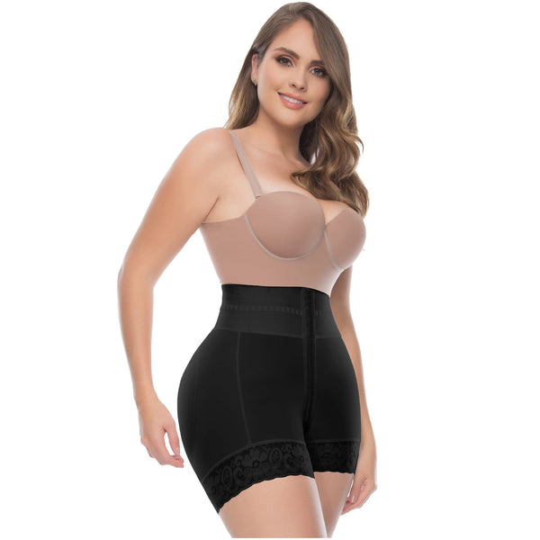 UpLady 6198 | Butt Lifter Tummy Control High Waisted Mid Thigh Shaper Shorts | Powernet