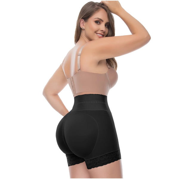 UpLady 6198 | Butt Lifter Tummy Control High Waisted Mid Thigh Shaper Shorts | Powernet