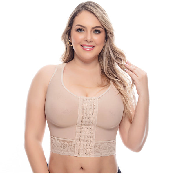 UpLady 7581 | Post Op High Compression Waist Length Posture Corrector Bra