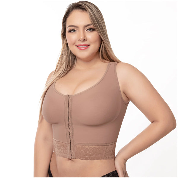 UpLady 7581 | Post Op High Compression Waist Length Posture Corrector Bra