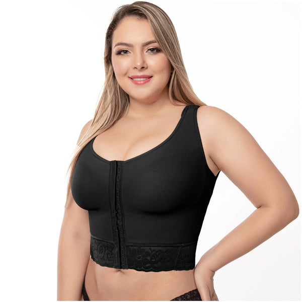 UpLady 7581 | Post Op High Compression Waist Length Posture Corrector Bra