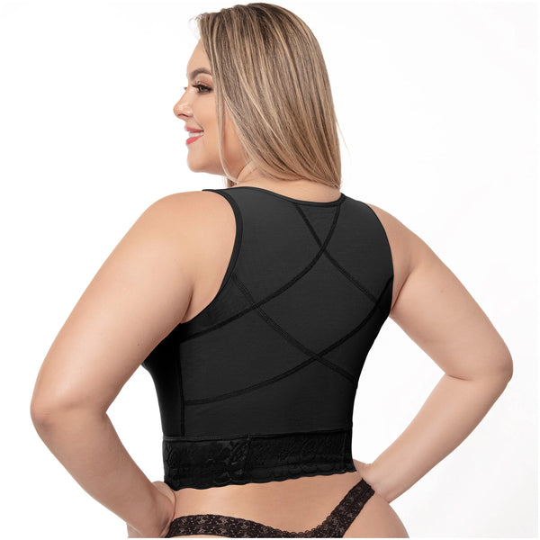 UpLady 7581 | Post Op High Compression Waist Length Posture Corrector Bra