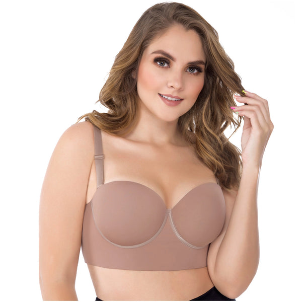 UpLady 8034 | Firm Control Strapless Bra for Women | Powernet