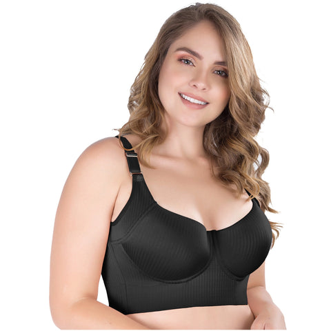 UpLady 8542 | Extra Firm Control Full Cup Bra with Side Support | Powernet