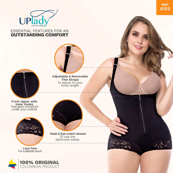 UpLady 6153 | Butt Lifting Shapewear Bodysuit for Daily Use | Powernet
