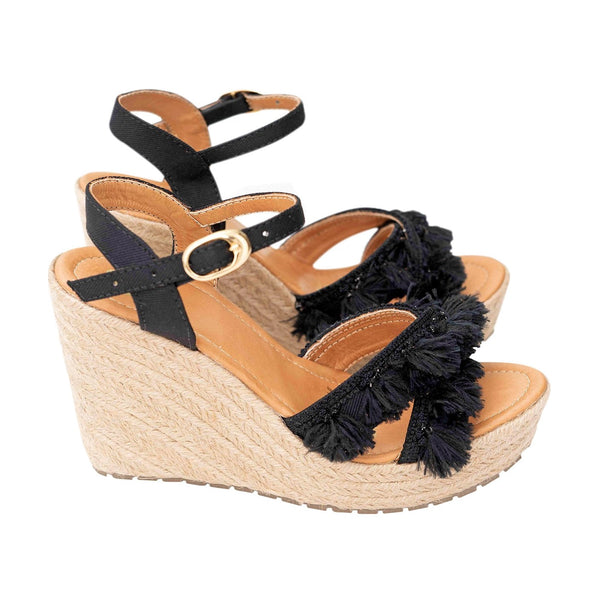 Silvia Cobos Cha Cha Espadrille Criss Cross Black - Pal Negocio