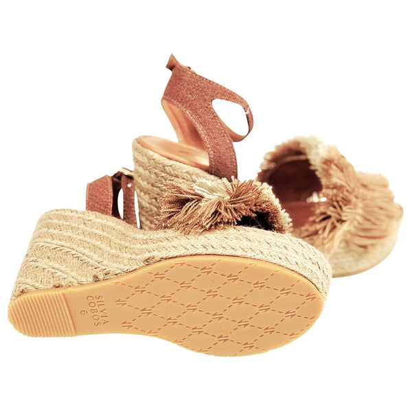 Silvia Cobos Mambo Wedge Espadrille Beige - Pal Negocio