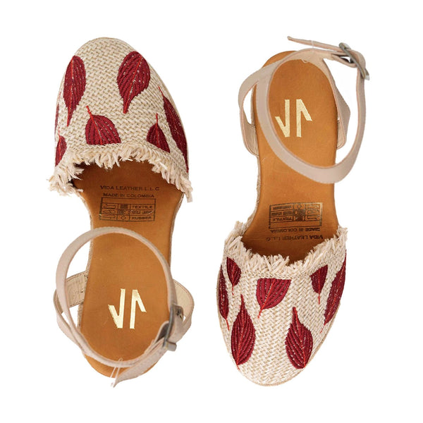 Silvia Cobos Son Espadrille Burgundy - Pal Negocio