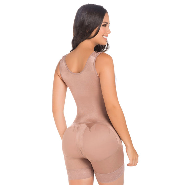 Fajas MariaE FU111 | Fajas Colombianas Postpartum & Post Surgery Stage 1 Open Bust Shapewear Bodysuit | Triconet