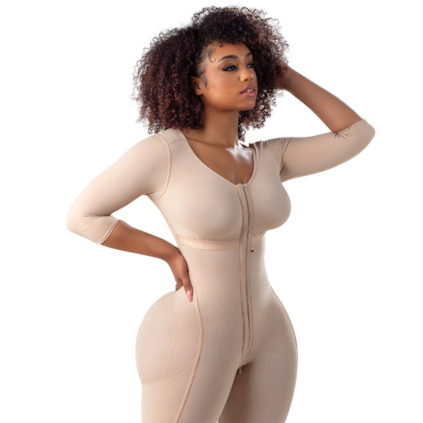 stage 1 nude faja with bra and sleeves 